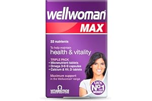 Wellwoman Max Multivitamin Tablets for Women, Maximum Support Formula for Women Wanting to Boost Energy, Immune System and Bone Health, 84-Multivitamin Tablets
