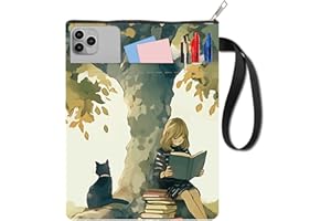 CRASPIRE Custodia per Libri con Cerniera Custodia Protettiva Extra Colorata Doppia Faccia per Gatti da Donna in Tessuto Lavabile per Quaderni con Copertina Rigida e Tascabile per Appassionati