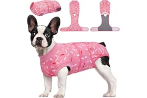Kuoser Traje de Recuperación Quirúrgica para Perros, Postoperatorio Suave para Macho y Hembra XS