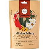 The Good Wild Filizlendirilmiş &Ccedil;ıtır &Ccedil;iğ Karabuğday &amp; Darı - Glutensiz Vegan Atıştırmalık, Y&uuml;ksek Lifli, 150 g