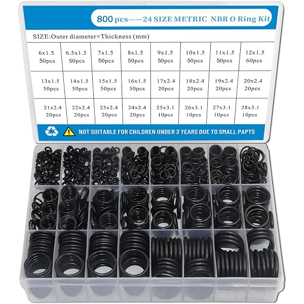 Garosa 300-Piece O-Ring Kit – 12 Sizes NBR Sealing Rings For Plumbing, Garage & DIY Repairs