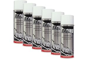 KWASNY_BUNDLE 6X KWASNY 288 004 Auto-K Racing Lackspray Weiß Glanz 400ml