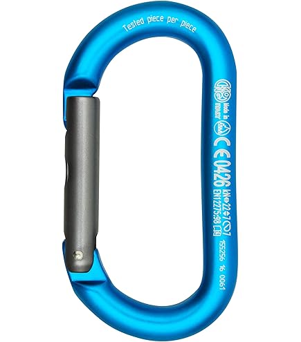 Moschettone Kong Argon Screw Per Arrampicata - Leggero, Compatto, Ghiera A Vite