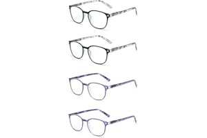 JM Gafas de Presbicia y Lectura. Cómodas y Duraderas con un Diseño Único. Para Mujer. [Pack 4 Unidades]