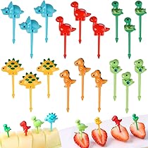 Umorismo Pack Of 24 Food Picks Fruit Forks Kids Skewers Finger