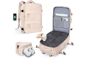 HPLQQ Zaino Ryanair 40x30x20 Zaino Sottovuoto da Viaggio con Pompa Aereo Bagaglio a Mano Easyjet 45x36x20 Borsa da Cabina per Uomo e Donna Lavoro e Scuola Casual Daypack Impermeabile
