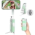 PowerVision S1, smartphone gimbal,3-Axis Phone Stabilizer with Built-in Tripod, Wireless Powerbank, and AI Tracking of Motion and Faces, for Vlogging or TikTok (Explorer Kit, Green)