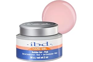 IBD Hard Gel - UV Builder Gel Pink, 56 g - MADE IN USA - Gel de construction premium pour les ongles en gel