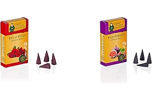 Crottendorfer Räucherkerzen - Sensual Magic świece kadzidłowe/zestaw 2 świec zapachowych – różne rodzaje/zapachy – Made in Germany (Bed of Roses + Wild Romance)