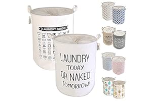 LessMo 2PCS Grand Organiser Paniers pour Vêtements Stockage, Panier à Linge en Tissu, Pour édredon, Oreiller, literie, Couverture et Vêtements【 Imperméable, Pliable, Antipoussière】