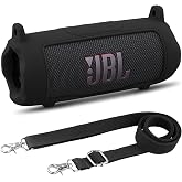 Khanka Silicone Case for JBL Flip 7 Portable Bluetooth Speaker | Compatible with JBL Flip 7 Bluetooth Speaker; Flexible Silic