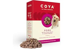 COYA Freeze-Dried Pork Dog Food, Hypoallergenic & Grain Free, 750g - 80% Meat, 20% Fruit & Veggies | Complete, Easy Raw Solution