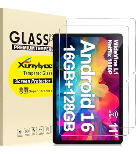 NUCNOK 2 Pièces Verre Trempé Pour Doogee T40 Pro 12 Pouces,HD Film Protection Écran,9H Dureté,Anti-Rayure,sans Bulles,Ultra Clair
