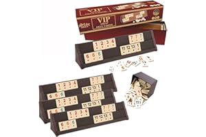 BEKAN Birsppy Okey Takimi Cafe Holz Ahsap Rummy Set mit Melamin Steine und Beutel Echtholz Takımı