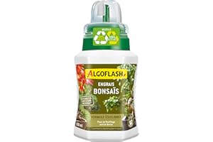 Algoflash Engrais Liquide Bonsaï, Utilisable en Agriculture Biologique - 250 ML, Marron