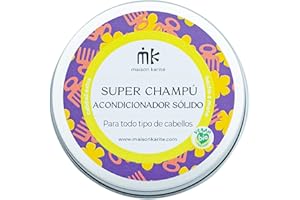 MAISON KARITE SuperChampú Sólido 2 en 1 | Champú + Acondicionador | Sin Plástico | Vegano | Zero Waste | 75 g ≈ 1 L champú líquido | Maison Karité (Champu Acondicionador Con Lata Aluminio)