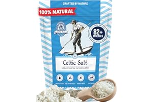 Celtic Blue Celtic Sea Salt 500g | 100% Unrefined Coarse Celtic Sea Salt | 82+ Essential Minerals & Nutrients | Light Grey Celtic Salt | Traditionally Hand Harvested from Guérande, France