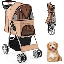 Siairo 3-in-1 Hundewagen Faltbar Bis 20kg - Transportbox, Autositz & Buggy Für Mittelgroße Hunde