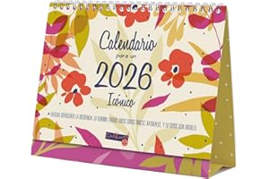 Finocam - Calendario de sobremesa para escribir 2026 Mes Vista Enero - Diciembre (12 meses) | Calendario 2026 para anotar | Planificador mensual Talkual - Español