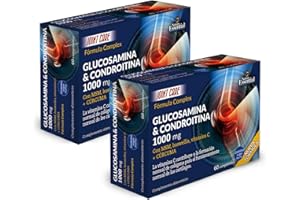 Nature Essential | Glucosamina + Condroitina + MSM 1000 mg | 60 Comprimidos por Envase | Suplemento para la Salud Articular | Pack de 2 Unidades