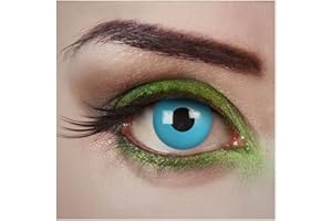aricona lentes de contacto de colores - lentillas diarias – Blue Galaxy - lentes de contacto azules para Halloween y fiestas de disfraces