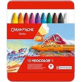 Caran d'Ache 107020 Neocolor I, 10 Renkli̇ Set