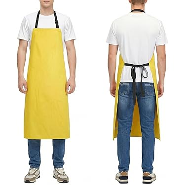 Tablier Imperméable À Manches Longues OSALADI - Résistant Huile & Eau, Travail Cuisine Laboratoire - Gris