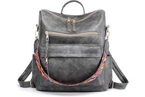 Wishliker Sac à Dos Anti-vol Sacs À Bandoulière Femme Occasionnel Étanche Daypacks Sacs D'école