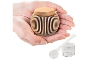 iwoohome Kleine Urne für menschliche Asche,Mini handgearbeitete Urne,schöne kleine Andenken