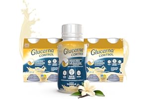 Glucerna Control sabor vainilla, sustitutivo de comidas listo para tomar, equilibrio de glucosa gracias al cromo, pack 8x220ml