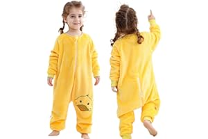 HAHASHOW Pijama Manta Niño Franela Saco De Dormir Con Pies Tog 2.5 Buzo Bebe Invierno Ropa Bebe Niña 18-24 Meses, Pato
