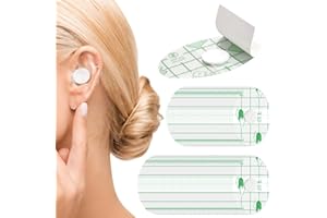 JSTHHTT 160 Pezzi Adesivi per Orecchie Impermeabili per Bambini Adulti, Copriorecchie Trasparenti UltraSottili, Copri Orecchie Impermeabili Con Batuffolo di Cotone per Doccia e Nuoto