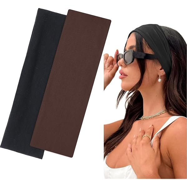 9 Cm Breite Haarbänder – Dehnbar, Weich, Unisex Für Sport & Alltag