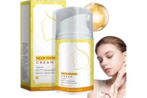 Ledeak Retinol Halscreme mit Hexapeptid, Retinol Hals und Dekollete Creme, Straffende Anti-Falten Creme, Feuchtigkeitsspendende Neck Firming Cream Gegen Schlaffe Haut & Falten für Glatte Haut