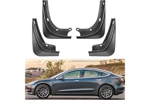 BASENOR Tesla Model 3 błotniki błotniki zimowe ochrona przed osadami błotniki ochraniacz pojazdu śliniaki akcesoria zewnętrzne 2016-2023 (zestaw 4)