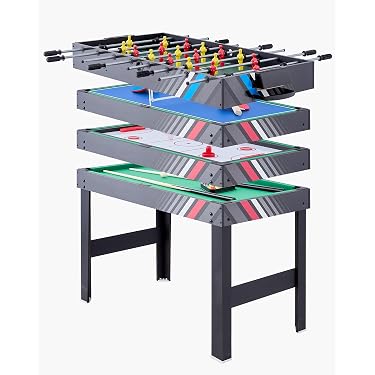 Mini Table Air Hockey 48.5x30.5 Cm Avec Soufflerie - Jeu De Palets Compact Enfant Adulte ANTEVIA