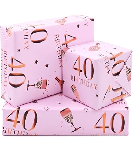 2 Sheets 2 Gift Tags 16th Birthday Multi Colour Hearts Pink