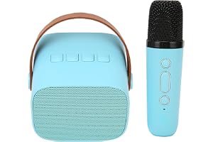 Mini Bärbar Karaoke Maskin Bluetooth Högtalare Mic Set Justerbar Volym 6 Stadig Stereo HD Ljudeffekter för Fest
