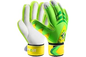 Sportout Guantes de portero junior, guantes de entrenamiento para niños y niñas, con doble protección de muñeca y material de látex antideslizante resistente al desgaste para proporcionar protección para prevenir lesiones