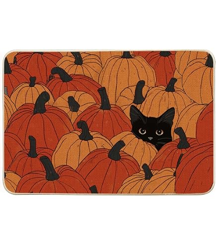 IZUS Welcome-Fußmatte „Hello Pumpkin“ – 43,2 X 73,7 Cm, Rutschfeste Kokosfaser Für Herbst & Festtage