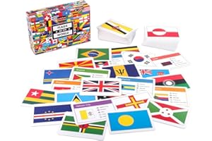 Little Wigwam Flags Of The World Flash Cards - Set of 216 Flags + Country Information