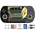RG40XX H Handheld Game Console rg40xxh Retro Gaming Console 4.0'' IPS Screen with 64G TF Card Pre-Installed Games Linux 64-bit System Supports 5G WiFi Bluetooth HDMI and TV Output RG40XX Black