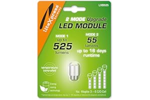 Litexpress LXB525 2 modes d'éclairage réglables Module LED 525 ou 55 lumens pour lampes de poche Maglite 3-6 C/D