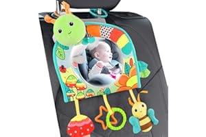 Miroir de voiture pour bébé - Miroir de siège d'animal mignon pour voiture | Sécurité du miroir de siège de voiture l'arrière pour nouveau-né, miroir de bébé pour voiture avec Hengjierun