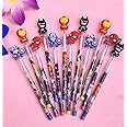 Tera13 Designer Bullet Pencils Avenger Superhero Design Assorted Colors Birthday Gift Return Gifts for Kids Spiderman Captain America Iron Man Batman (Pack of 12)