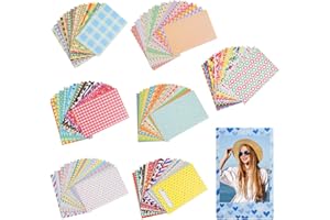 FERRADREND 140 Pièces Autocollant Photo Polaroid Colorés,9x6cm Autocollant pour Bordure Photo,Instantané Photo Cadres Bordures Autocollants,Coloré Film Autocollant Cadre Photo Compatible avec Fujifilm Mini Film