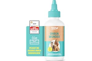 Green Hero Ohrentropfen 200 ml | Bei Ohrmilben und Entzündungen für Katze und Hund unterstützt die Ohrenpflege, den Regenerationsprozess der Haut | Mittel gegen Juckreiz bei Hefepilz & Ohrenentzündung
