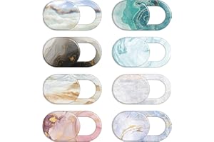 upain 8er Pack Webcam Abdeckung Laptop Webcam Cover Kamera Cover Ultra dünne Privacy-Schutz Kamera Abdeckung für Handy Laptop PC Smartphones Tablets Computer (Marmor Muster)