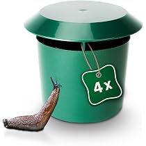 Pince à Limaces - Lot de 4 | Répulsif à Escargots en Bambou Naturel | Pour lutter contre les Ravageurs Végétaux | Convient Également comme Mini-Pince pour le Barbecue, ou Pince de