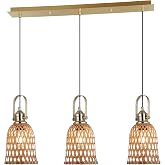 Lucea Natur Triple Antique Row Pendant Chandelier